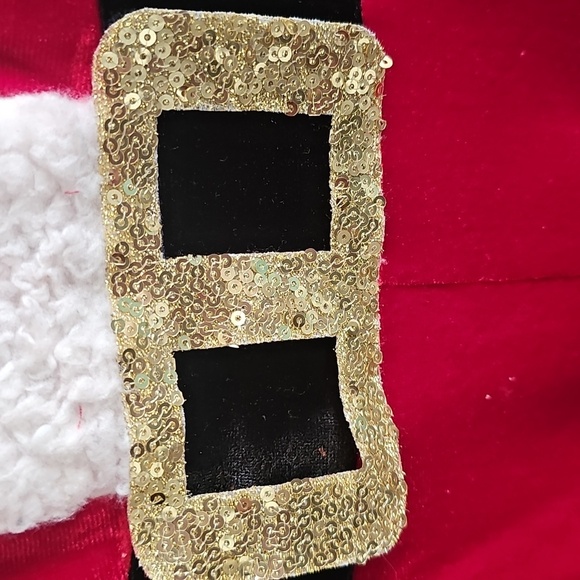 MRS CLAUSE JUMPSUIT No Boundaries Red and White Garment - Picture 4 of 11